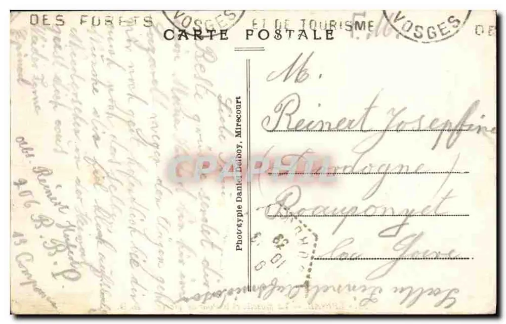 ÉPINAL — A Mosela e o Ponte de Pedra — D. D. - Verso