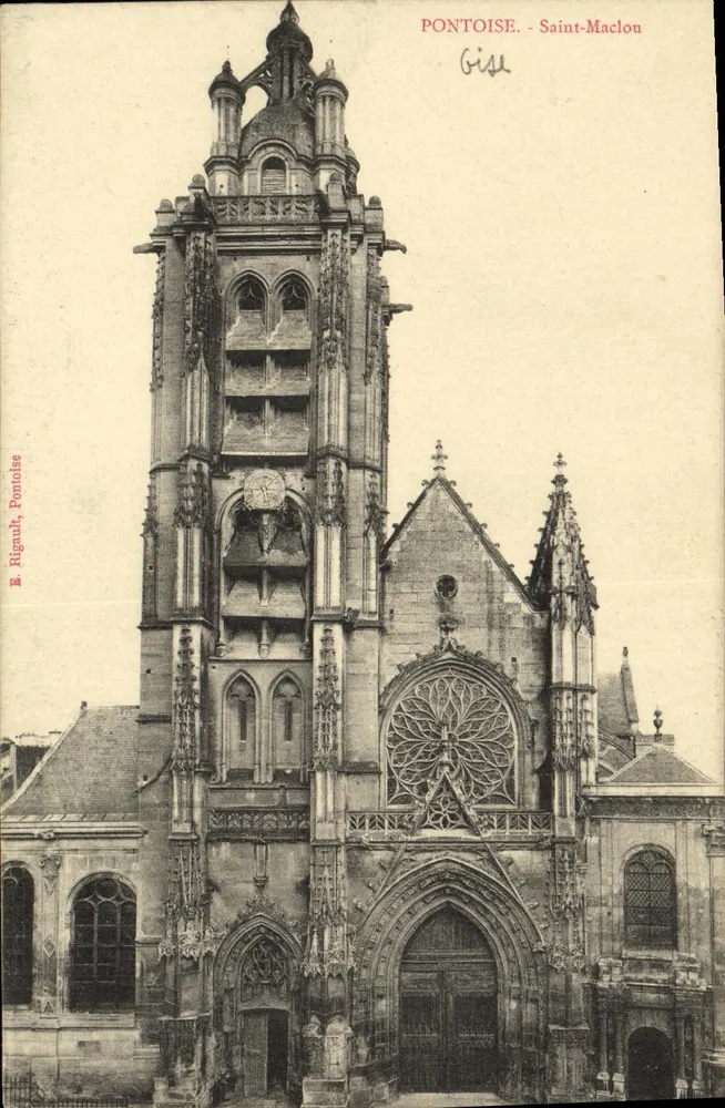 Pontoise - Saint-Maclou - Editor E. Rigaud, Pontoise - Frente