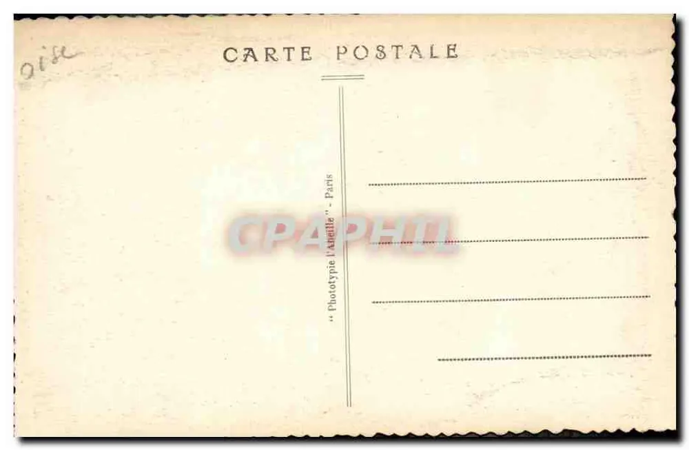 Domfront — Innenansicht der Kirche St-Julien — Phototypie l'Attille, Paris, Nr. 5 - Rückseite