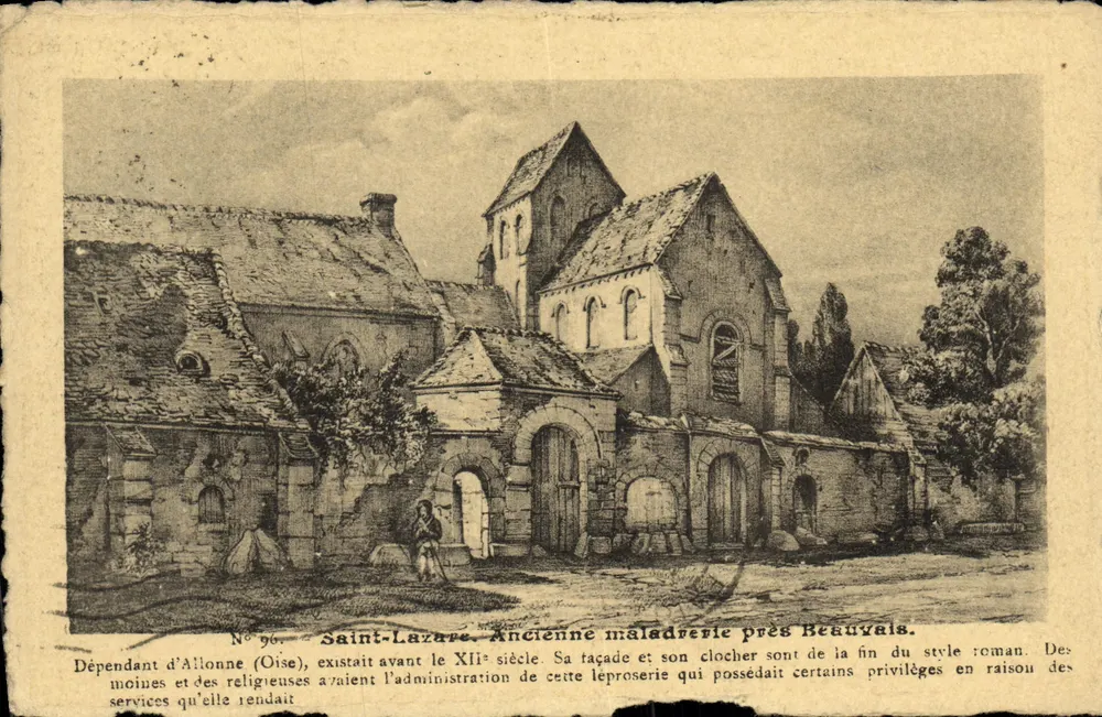 Saint-Lazare — Ehemalige Pestklinik in der Nähe von Beauvais — V. Colis, Illustrator-Verleger, Nr. 96 - Vorderseite