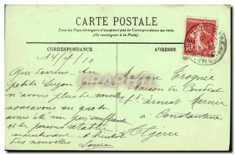 Compiègne — Das Schloss — Die Tapisseriegalerie — LL. - Rückseite
