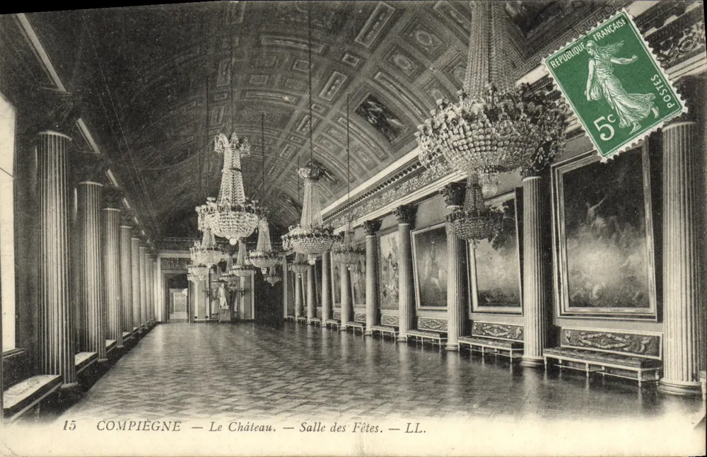 Compiègne — Le Château — Salle des Fêtes — LL. — Éditeur LL. — N° 15 - Frente