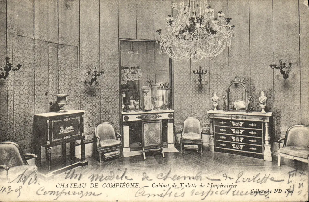 Schloss Compiègne — Toilettenkabinett der Kaiserin — Sammlung ND Phot - Vorderseite