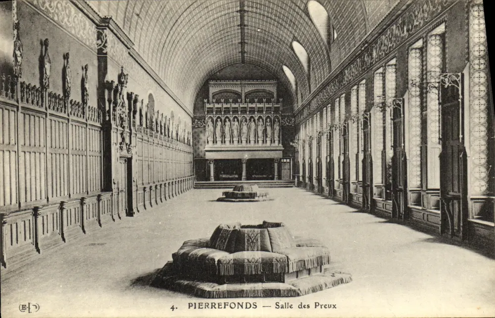 Pierrefonds — Sala dos Cavaleiros — editor E. (7) - Frente
