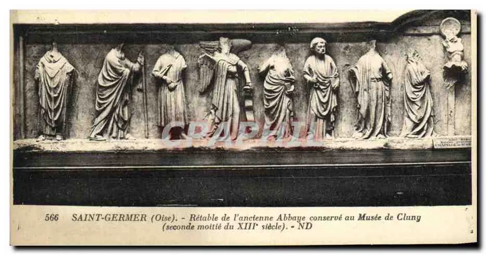Saint-Germer (Oise) — Retabel der ehemaligen Abtei, zweite Hälfte des 13. Jahrhunderts — im Musée de Cluny bewahrt - Vorderseite