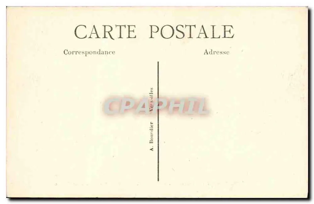 Parque del Castillo de CHANTILLY — La Grande Allée — Editor A. Bourdier, n° 102 - Reverso