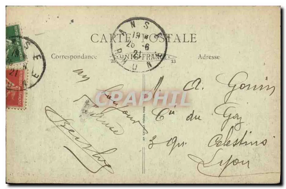 Anse (Rhône) — O velho Castelo - Prefeitura - Verso