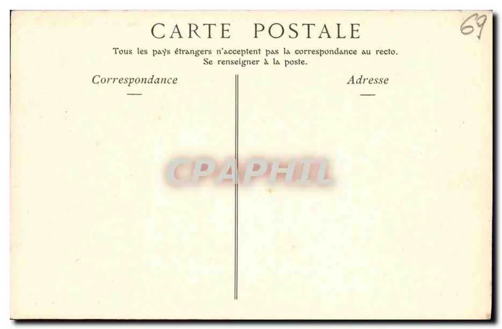 LYON — O Hotel de Ville — Collections N. Phot - Verso