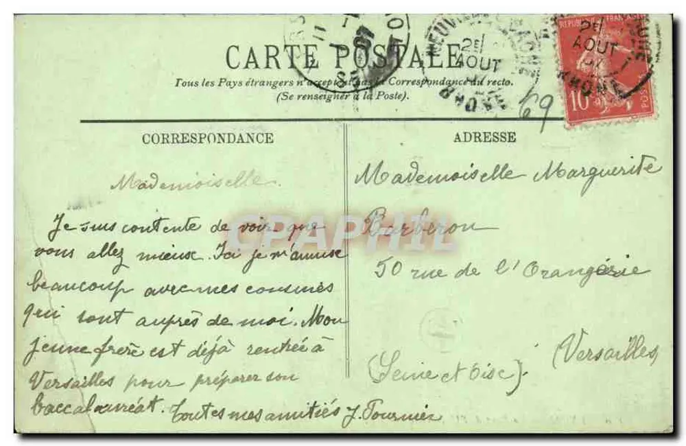 LYON — O Ponte da Universidade — LL. — n° 110 - Verso