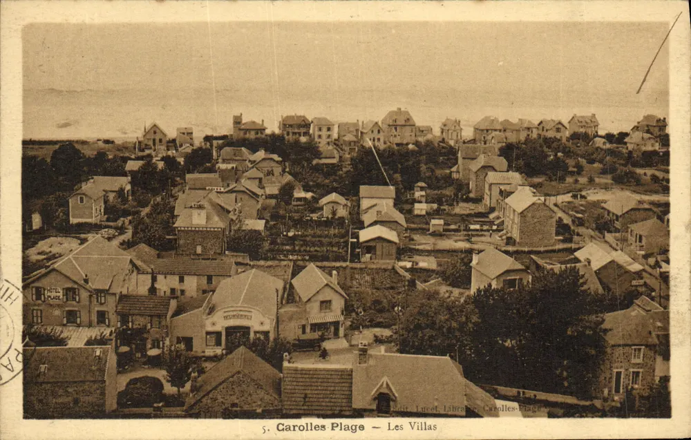 Carolles Plage — As Villas — Ed. Lucet, Livraria, Carolles-Plage - Frente