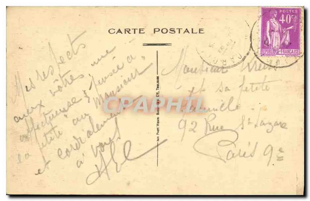 Carolles Plage — As Villas — Ed. Lucet, Livraria, Carolles-Plage - Verso