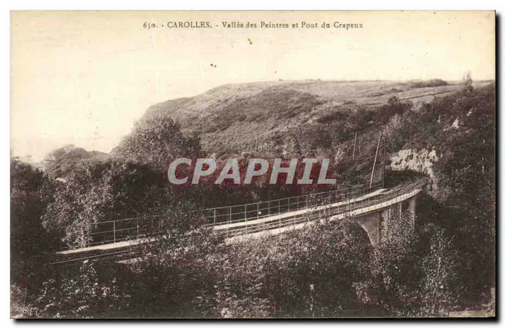 Carolles - Tal der Maler und Brücke Grapeux — n°650 - Vorderseite
