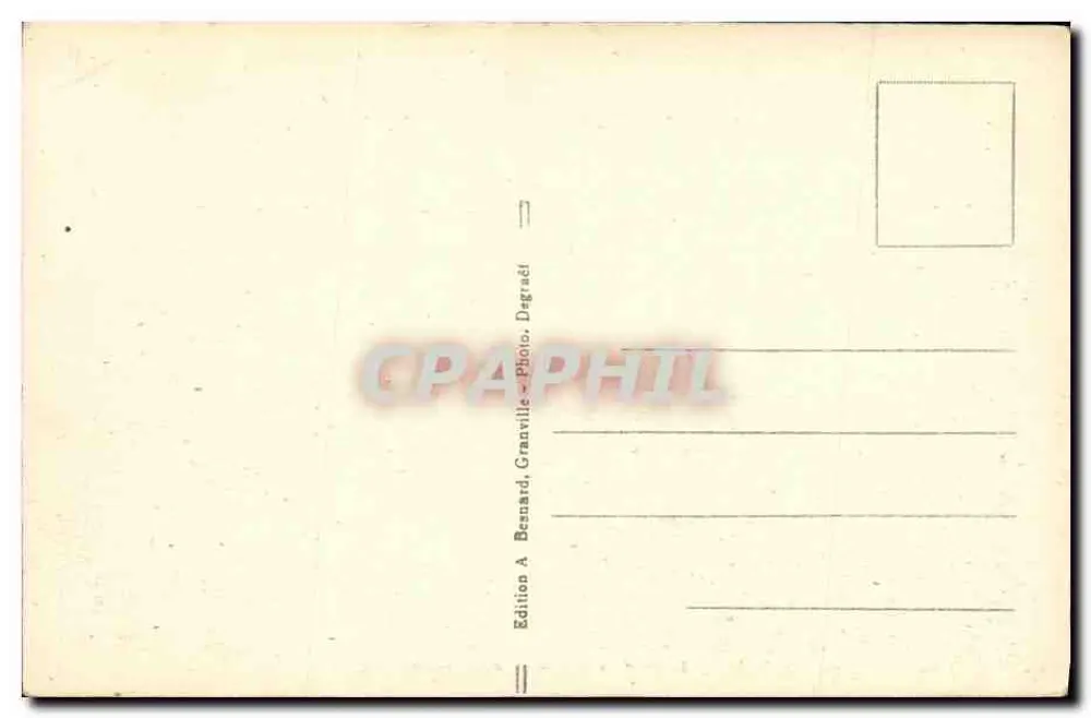 Carolles — Unter den Felsen — Edition A. Bernard, Granville, Degravé - Rückseite