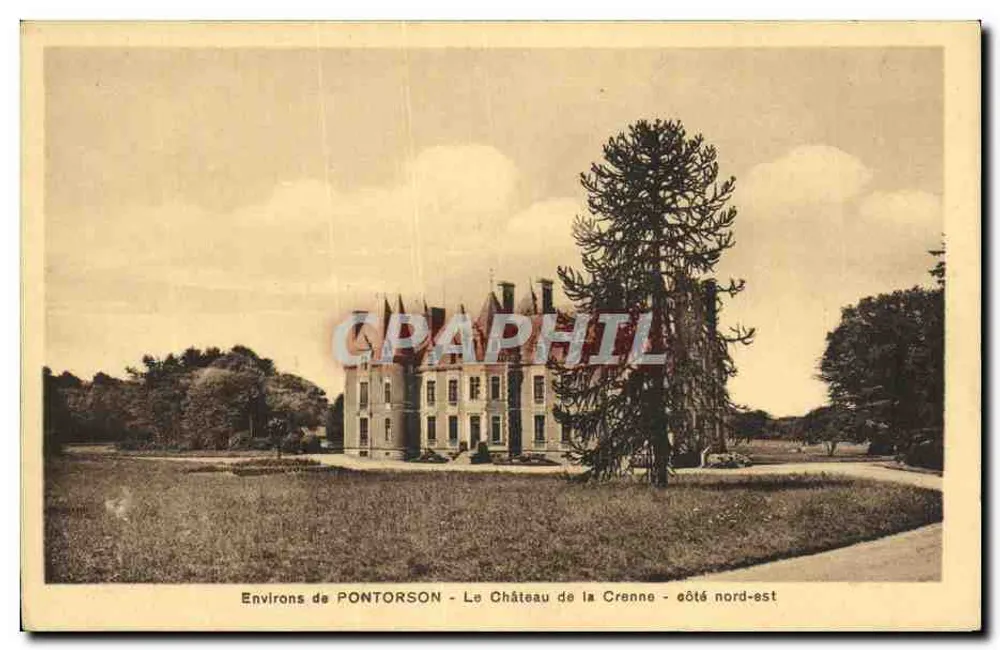 Umgebung von PONTORSON - Schloss La Crenne - nördliche Seite - Vorderseite