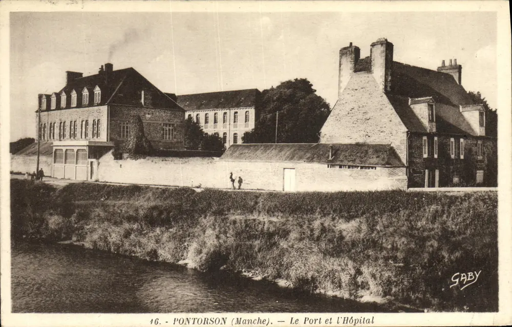 Pontorson (Manche) — Der Hafen und das Krankenhaus — Gaby - Vorderseite
