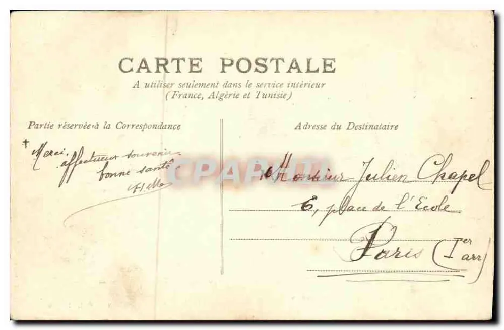 Coutances - Igreja de São Nicolau — vista da abside — editor J.-B. Issh (Séme) n°9 - Verso