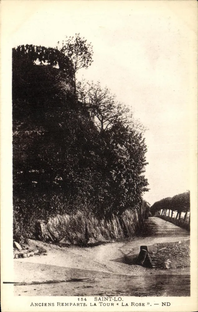 Saint-Lô — Alte Mauern, die 'Tour La Rose' — ND - Vorderseite