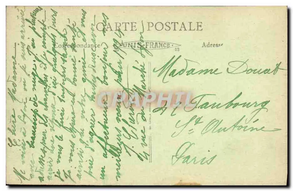 Lyon - Parc de la Tête d'Or - Chalet des Gardes — B.F. Verlag, Nr. 118 - Rückseite