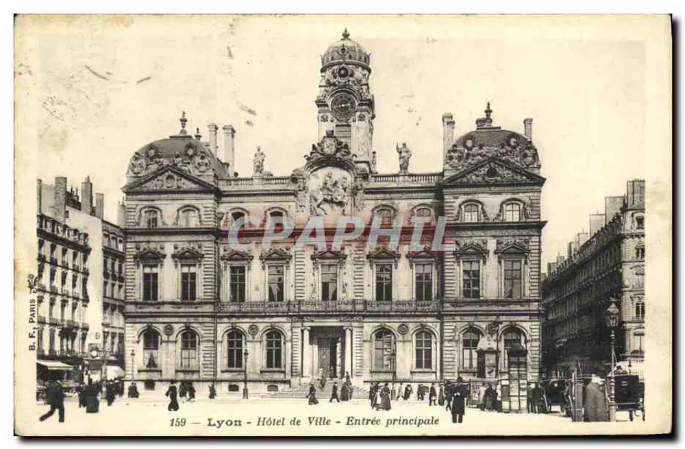 Lyon - Rathaus - Haupteingang — B.F. Paris, n° 159 - Vorderseite