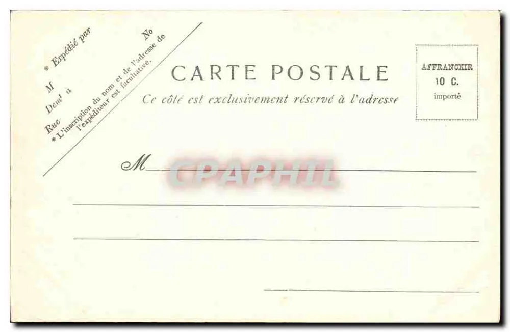 Lyon. Place Carnot - Estátua da República — V.P. Paris N. 3 - Verso