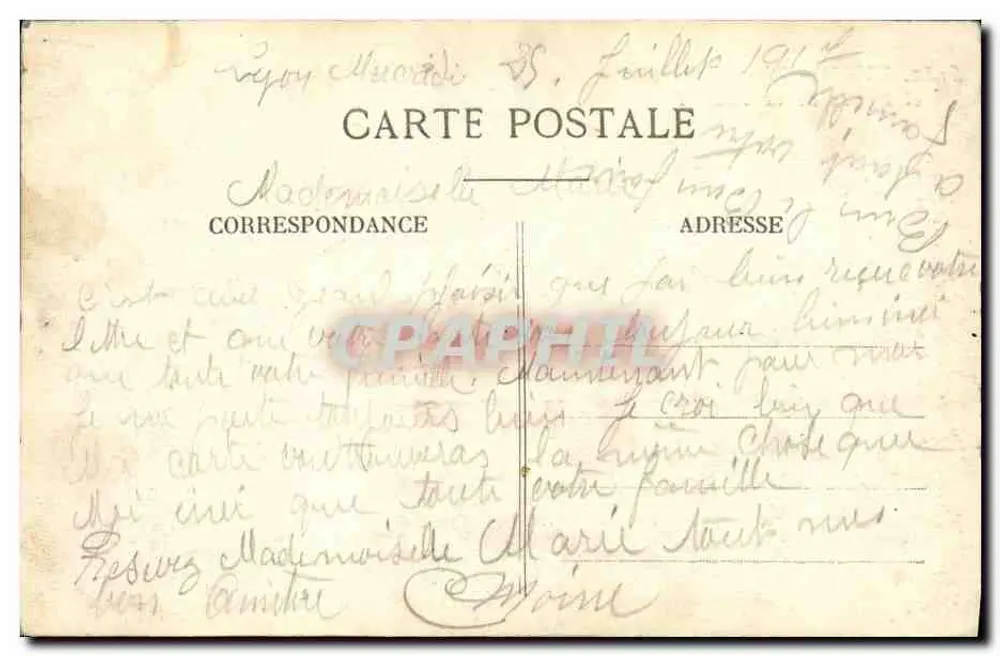 LYON - Place Bellecour und Kirche der Caritas — Verlag LANGE (n° 5152) - Rückseite