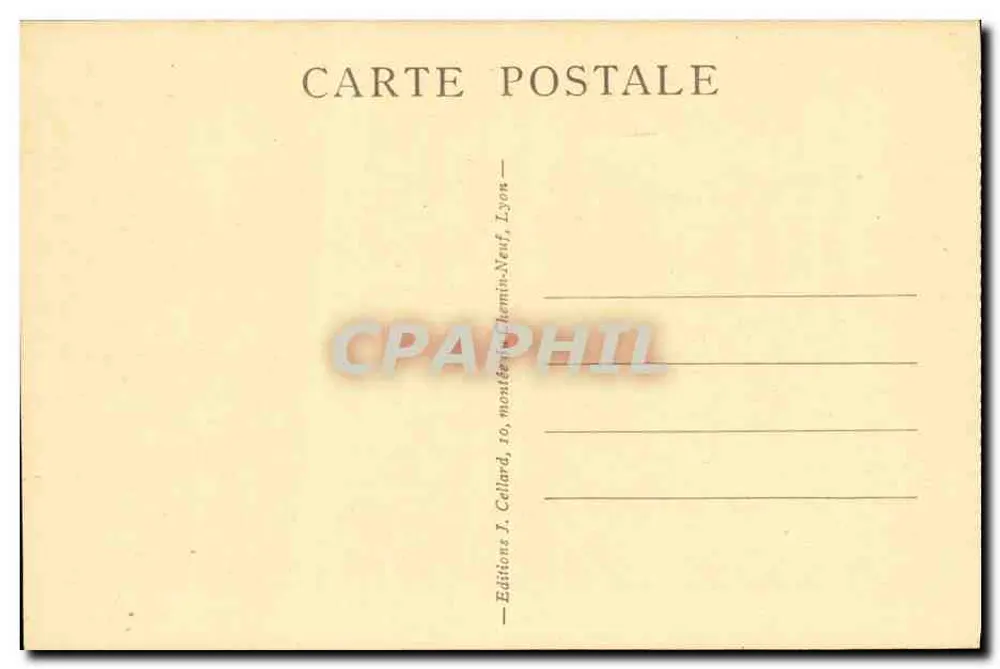 Lyon — A Saône em Saint-Jean — Edições J. Cellard, Lyon - Verso