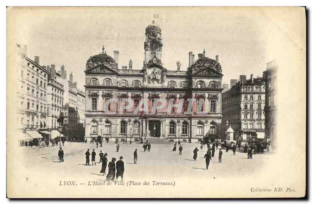 LYON — Das Rathaus (Place des Terreaux) — Collections ND. Pha. n°9 - Vorderseite