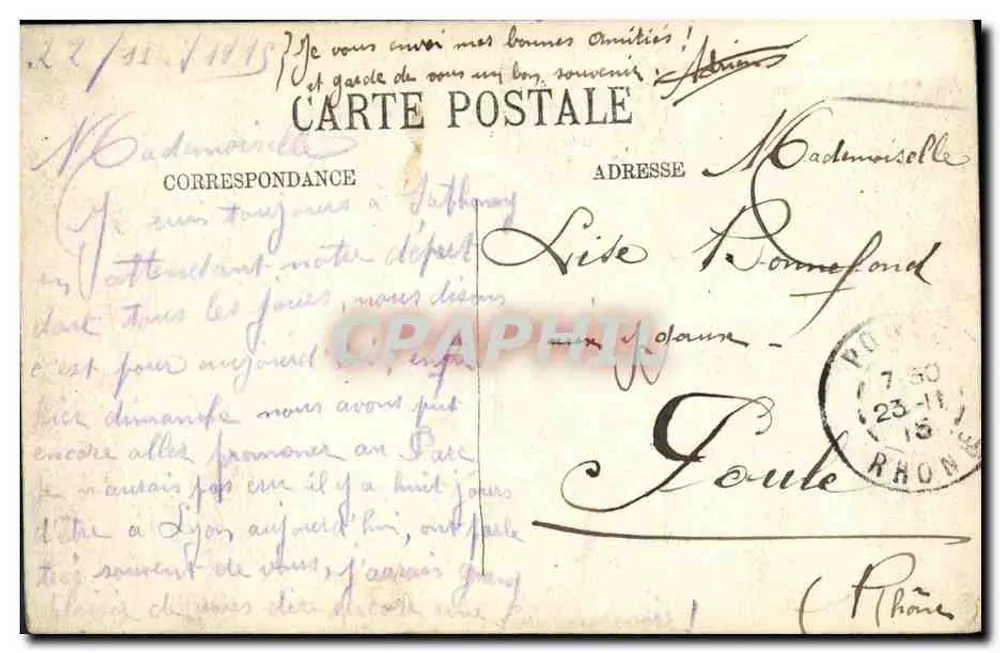LYON - Der Park der Tête d'Or — Die Buvette — SELECTA - Rückseite