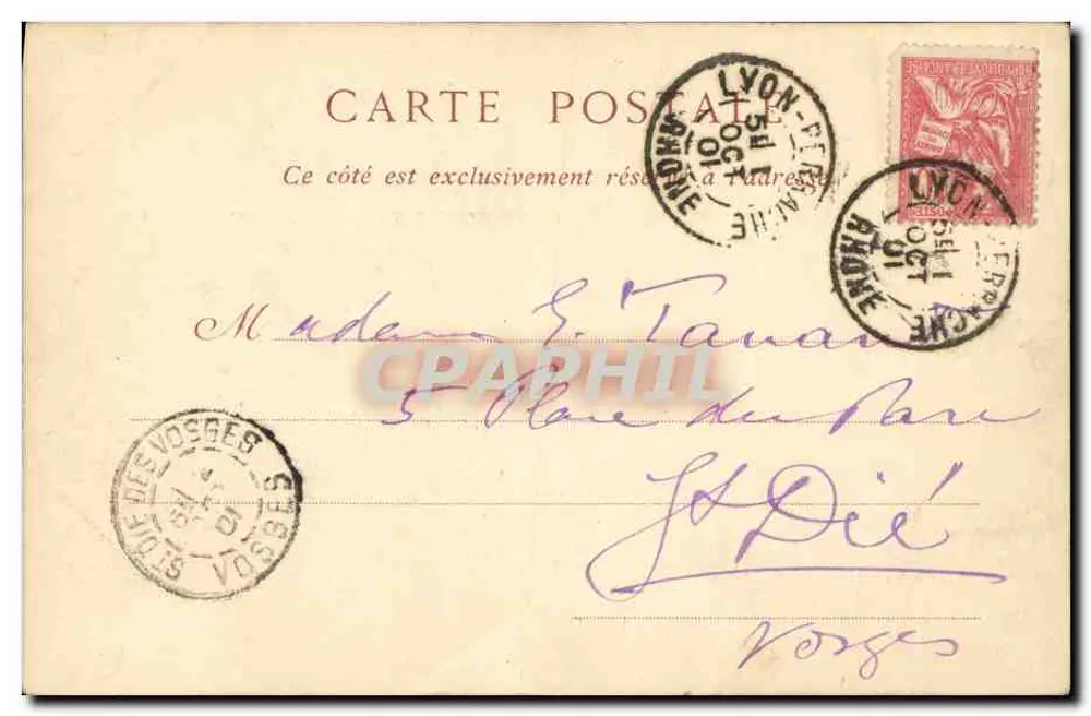 LYON — Das Justizpalast & der Fourvière-Hügel — ND Phot - Rückseite