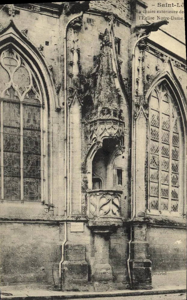Saint-Lô — Der Außenprediger der Kirche Notre-Dame — Verlag: Bazan & Normand, Nr. 104 - Vorderseite
