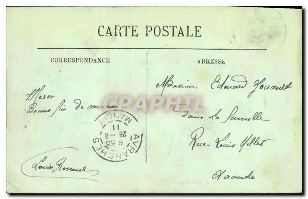 SAINT-LO — Portal da Catedral — LL - Verso