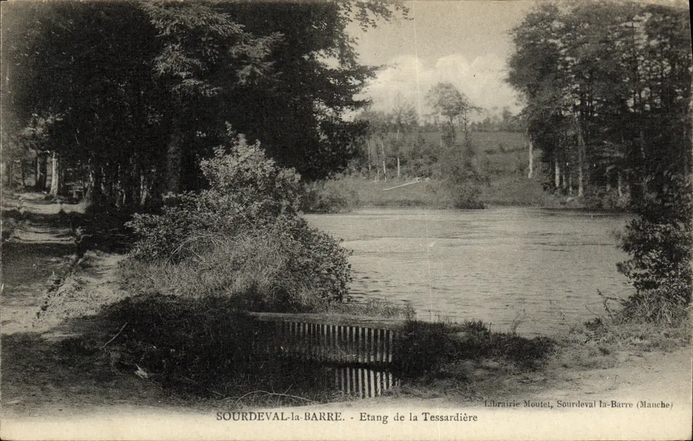 SOURDEVAL-la-BARRE - Lago da Tessardière — Livraria Moutel, Sourdeval-la-Barre (Manche) - Frente