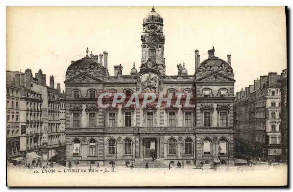 LYON — A View of the Town Hall — E. R. - Frente