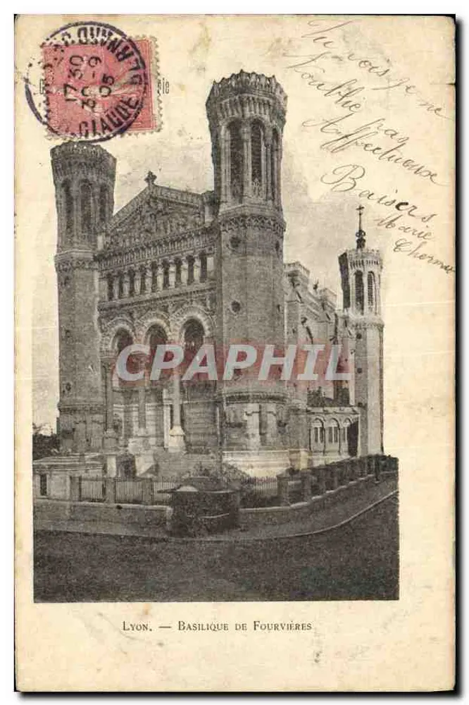 Lyon — Basilique de Fourvières — éditeur imprimeur non visible - Frente