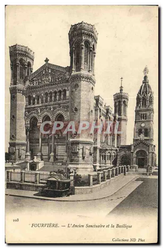 Fourvière — Das alte Heiligtum und die Basilika — Collections ND Phot n°103 - Vorderseite