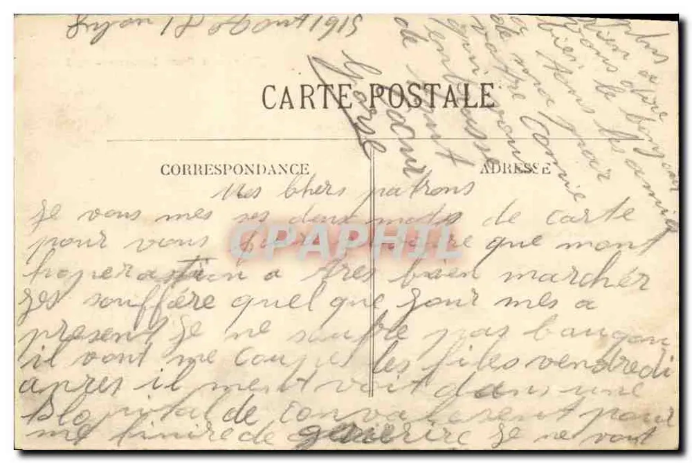 Place du Pont-Mouton — Lyon-Vaise — C.B. (C. B. Picon) - Verso