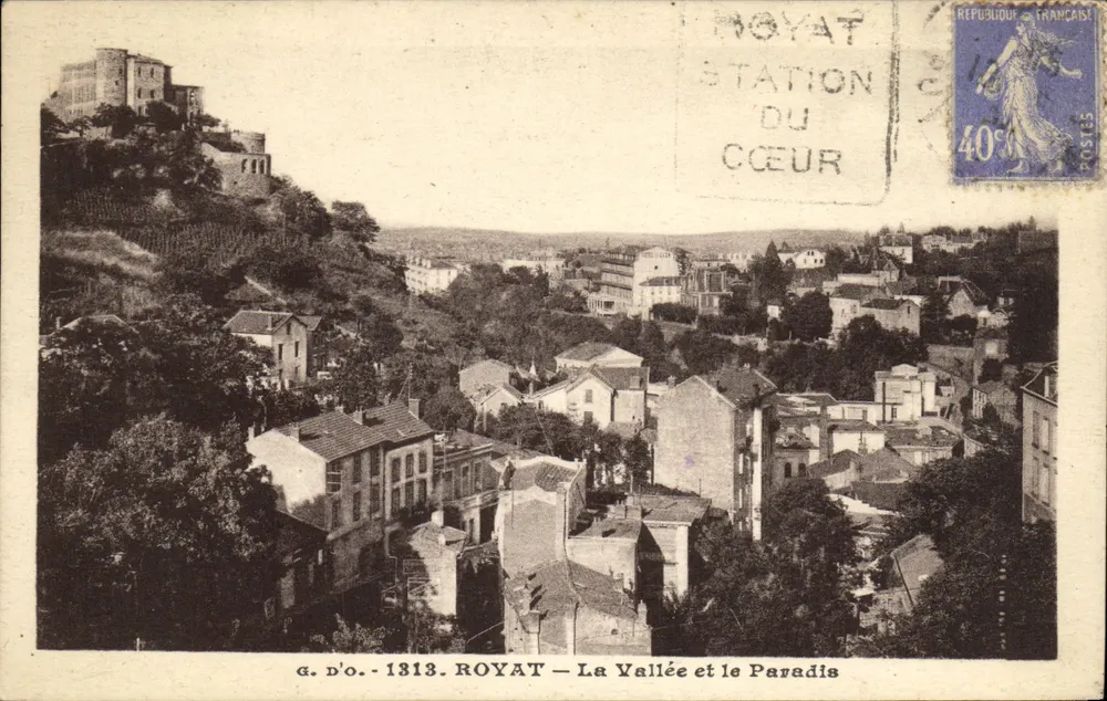 Royat — A Vale e o Paraíso — G. D'O. - 1313 - Frente