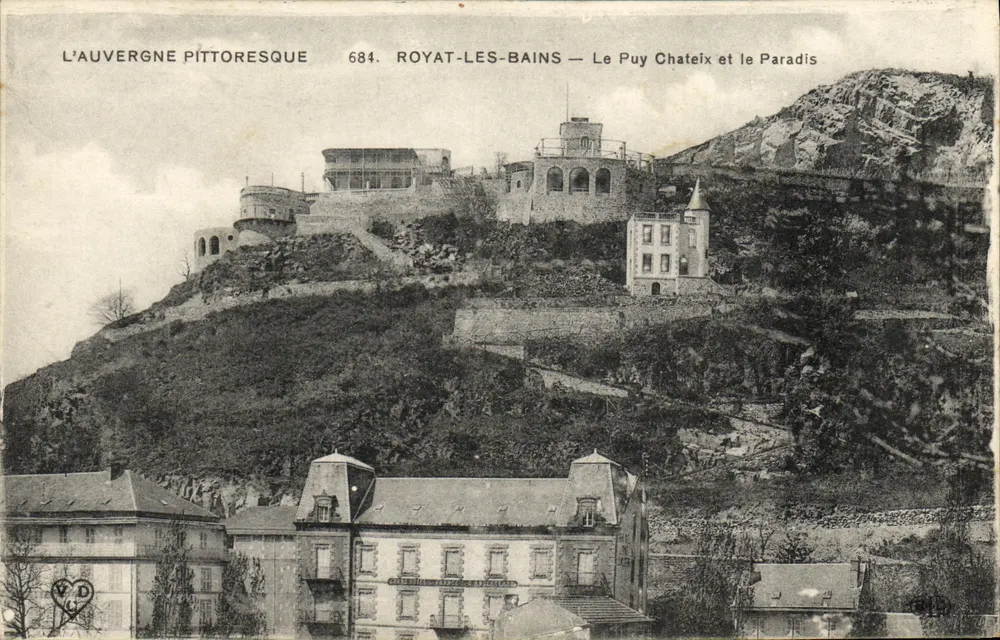 Royat-les-Bains — Der Puy Chateix und der Paradis — L'Auvergne Pittoresque 684 - Vorderseite