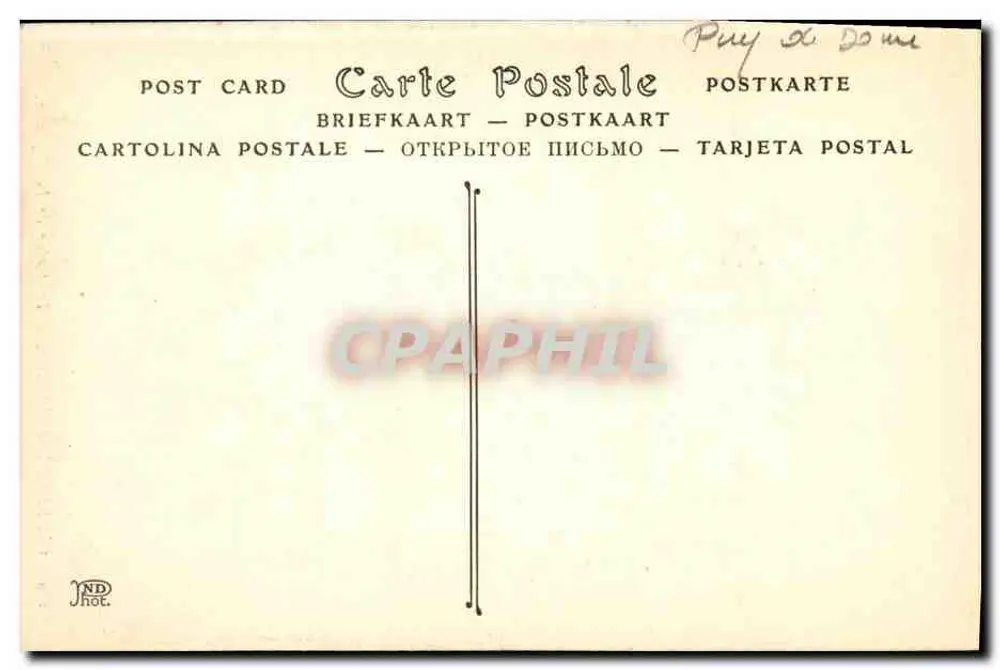 Clermont-Ferrand — A Estátua de Vercingétorix — ND. Phot. - Verso