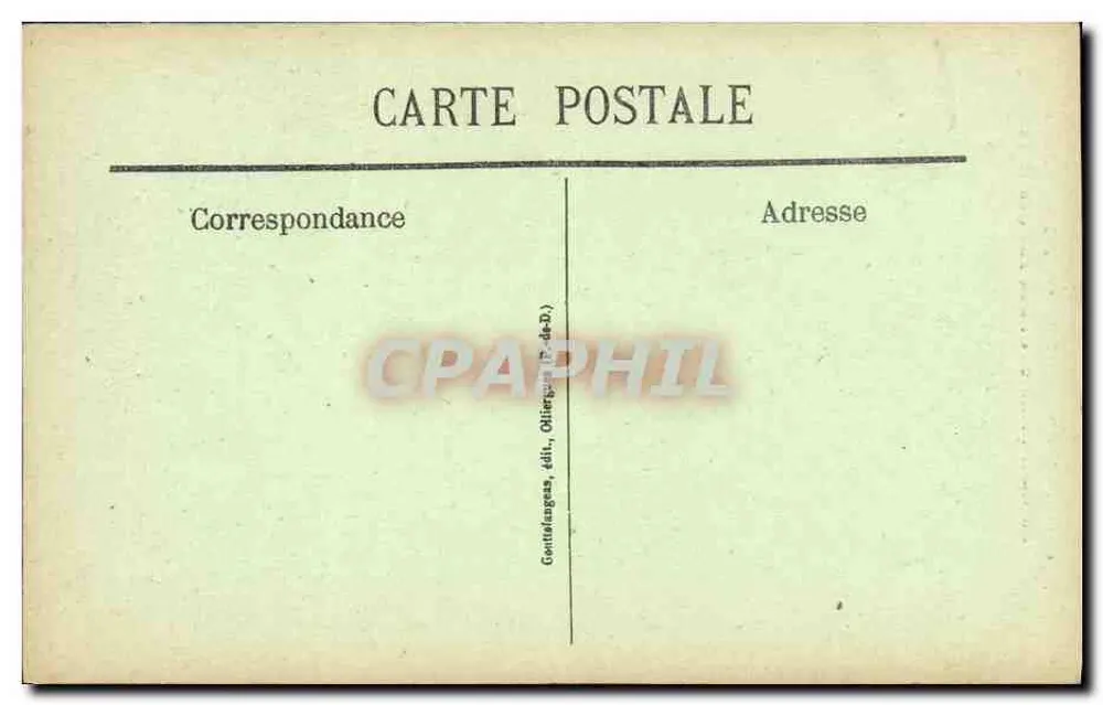 Clermont-Ferrand — Ansicht der Kathedrale von der Rue des Gras — G. D'O. - 1099 - Rückseite