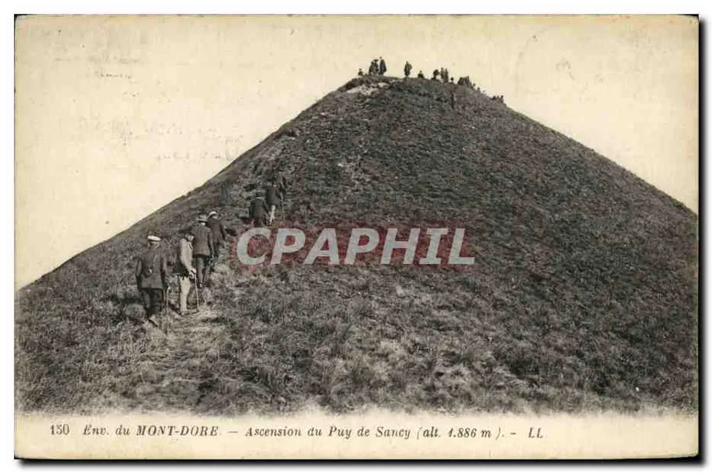 Um den MONT-DORÉ — Aufstieg zum Puy de Sancy (Höhe 1.886 m) — LL - Vorderseite