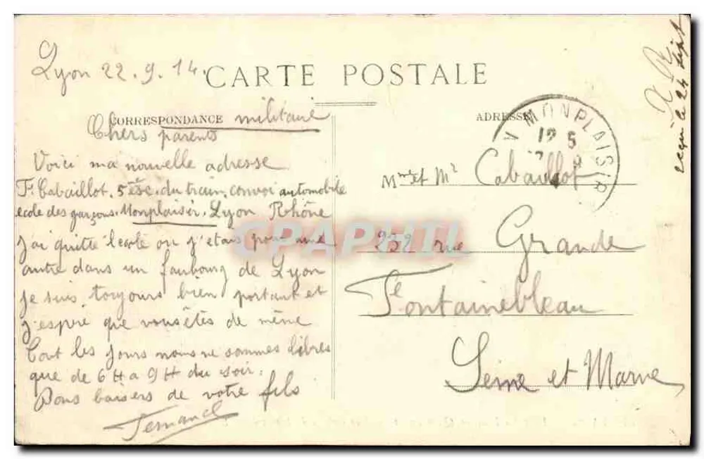 LYON — Pont La Feuillée, Quartier St-Paul und Coteau de Fourvière — E. R. - Rückseite