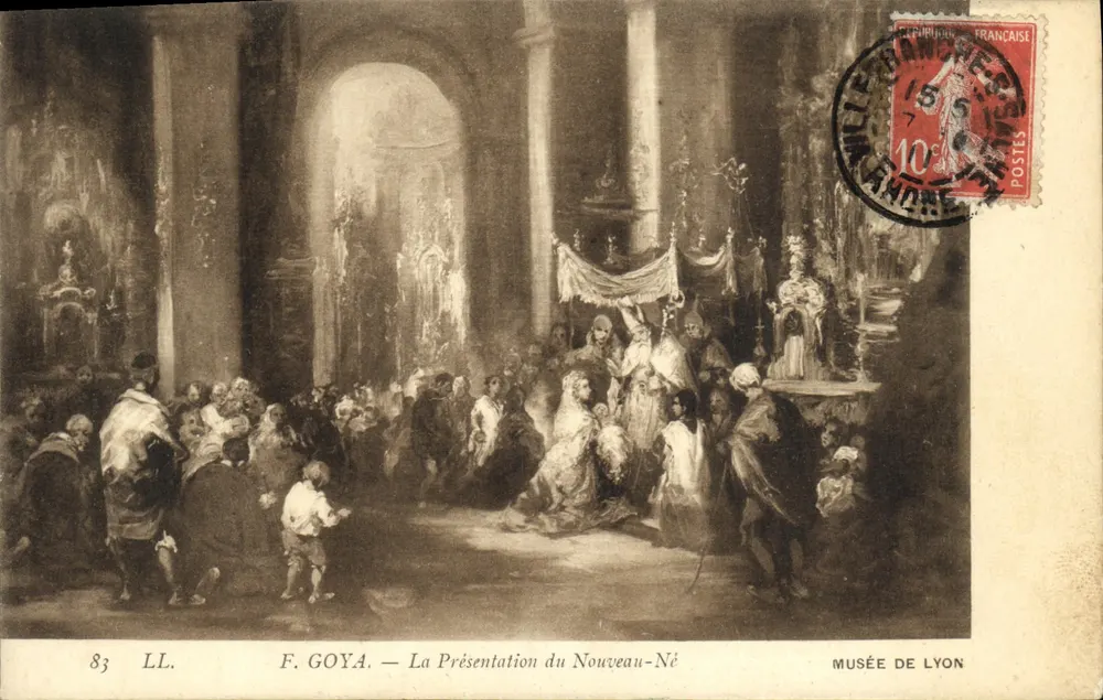 Die Präsentation des Neugeborenen — F. Goya — Musée de Lyon - Vorderseite