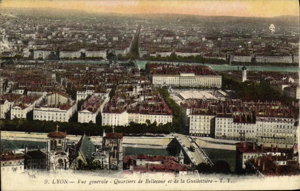 LYON — Allgemeiner Blick — Viertel Bellecour und Guillottière — T. T. - Vorderseite