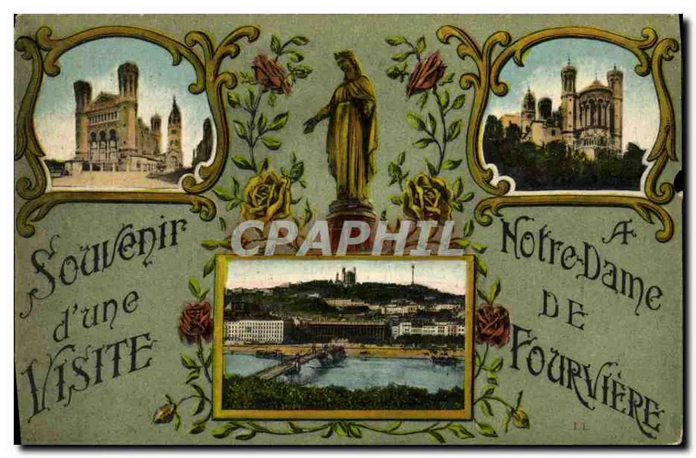 Nossa Senhora de Fourvière — Lembrete de uma Visita — L.L. editor - Frente