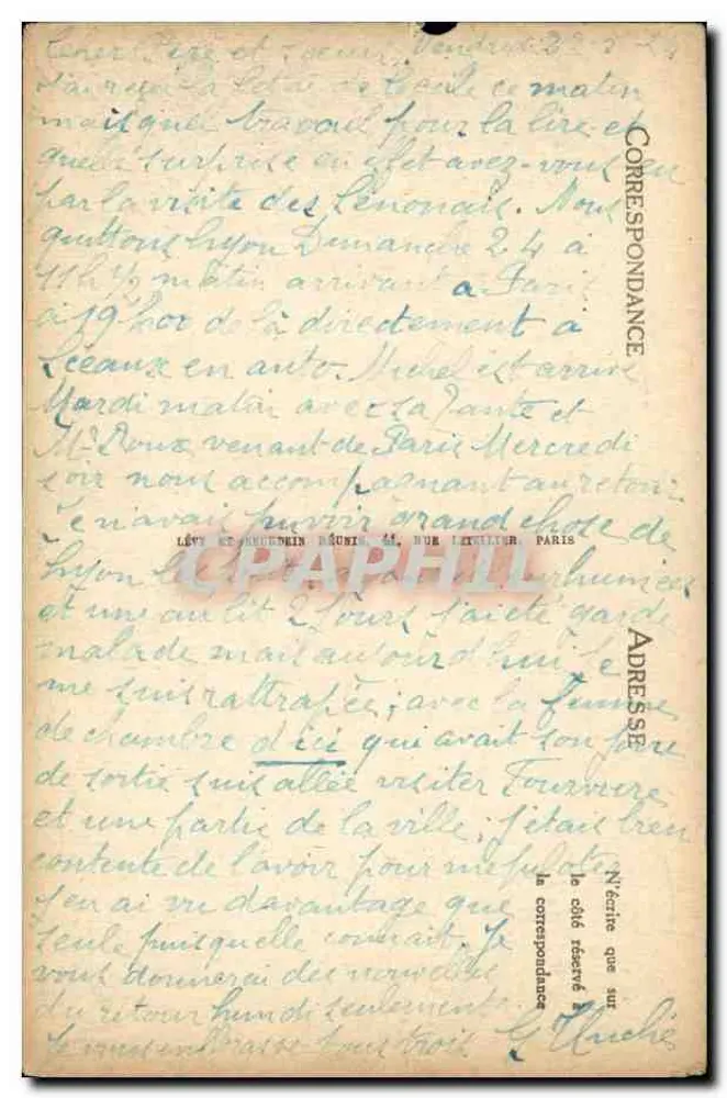 Nossa Senhora de Fourvière — Lembrete de uma Visita — L.L. editor - Verso
