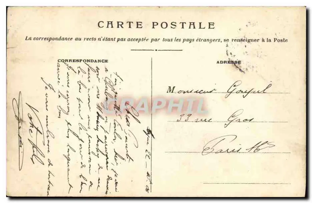 Lyon — Die Metalltürme von Fourvière — Unbekannter Verlag, Nr. 5533 - Rückseite