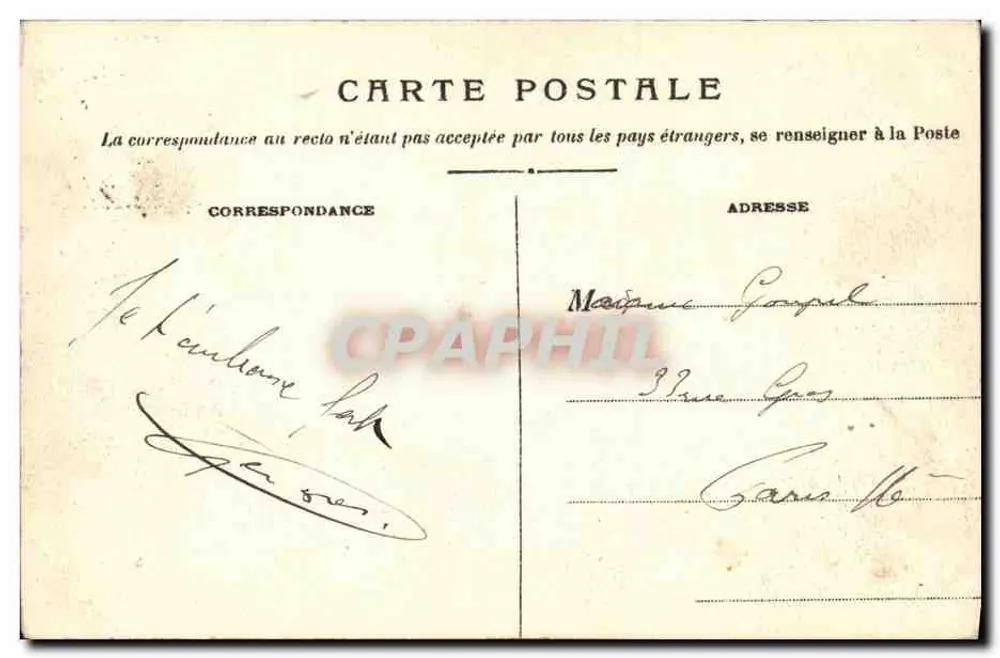 LYON — Universitätsbrücke und Fakultäten für Recht und Literatur — S.F. n°369 - Rückseite