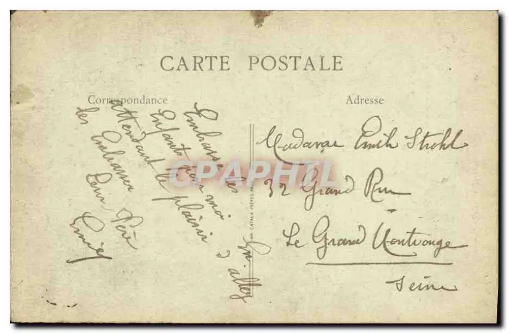 Lyon - La Tour Métallique und Restaurant Gay — B. F., Paris - Rückseite