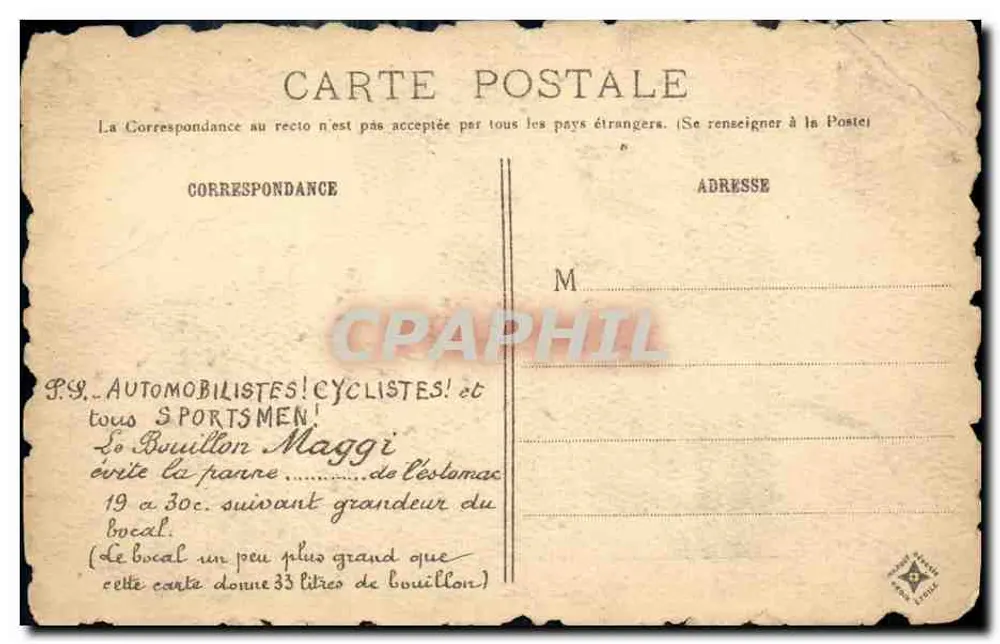 Ruines de Rochetaillée, près Saint-Étienne — éditeur Lyonnais, n°7 - Rückseite